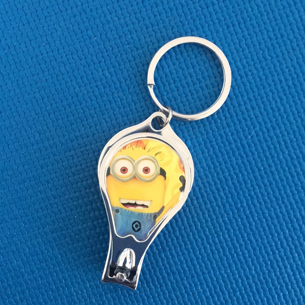 Minions stainless steel nail clipper keychain